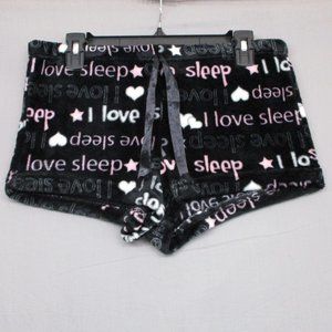 Weekending Pajama Fleece Shorts Black Women Size | XL